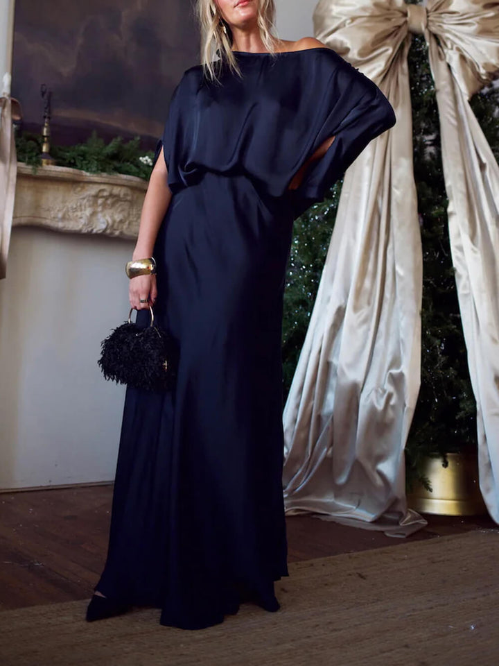 Exquisite Satin High-Waisted Maxi Skirt