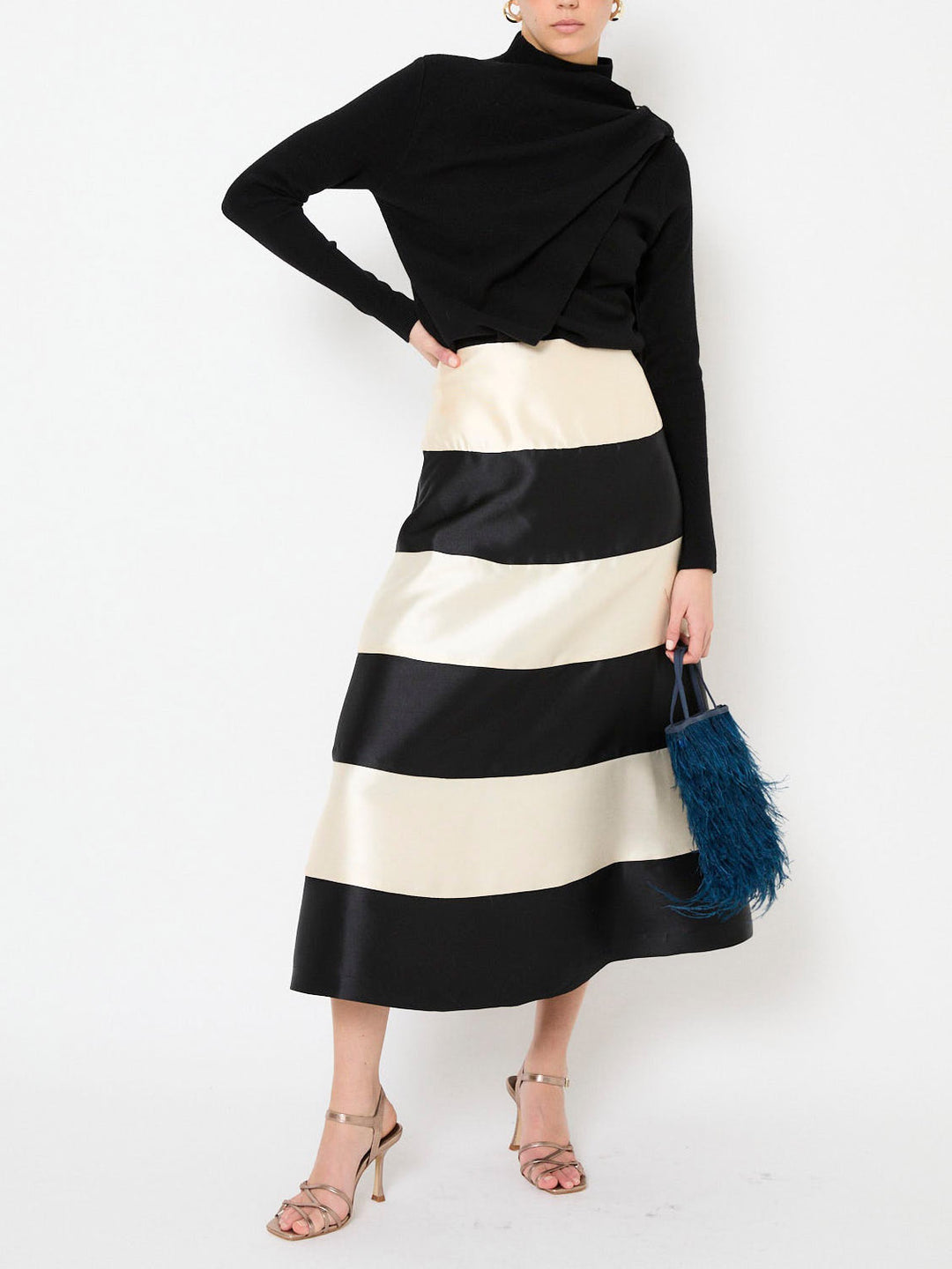 Elegant Colorblock Two-Piece Dress