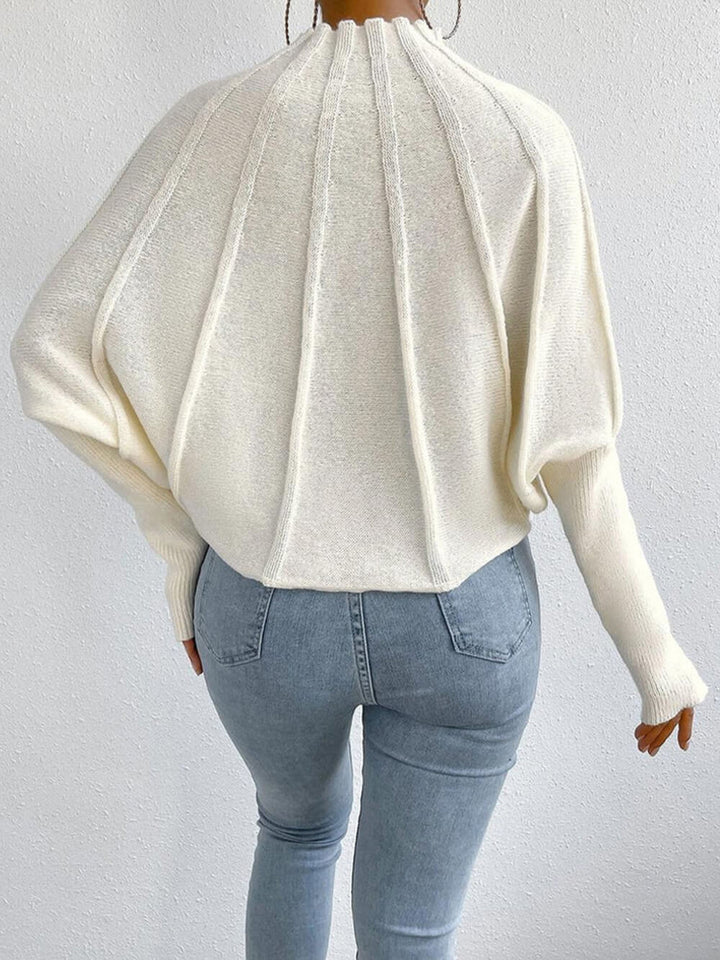 Yksinkertainen Dolman Sleeve -villapaita