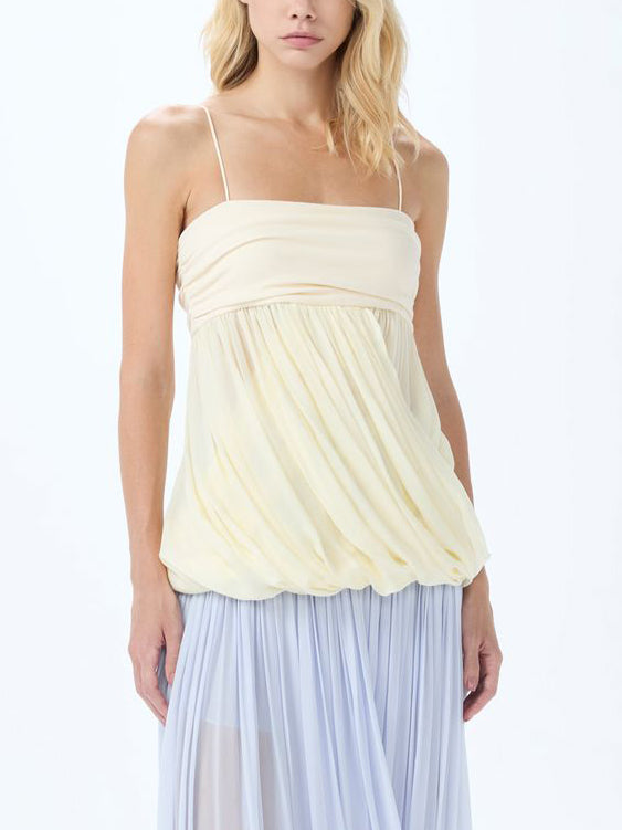 Exquisite Draped Wrap Tank Top