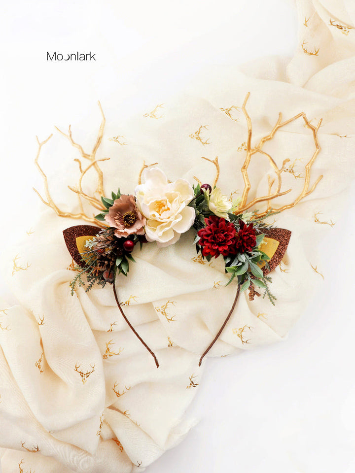 Faun Deer Antler Christams Reindeer Headband