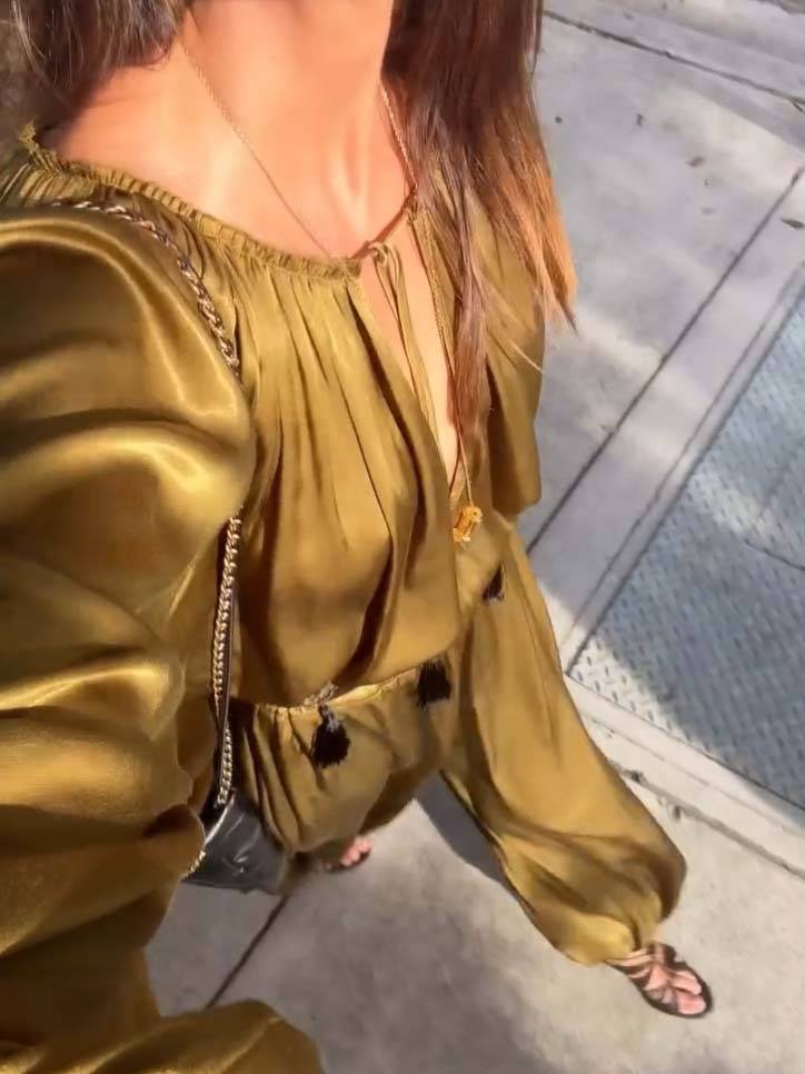 Vacation Style V-neck Lace-up Jumpsuit (Belt Not Included)