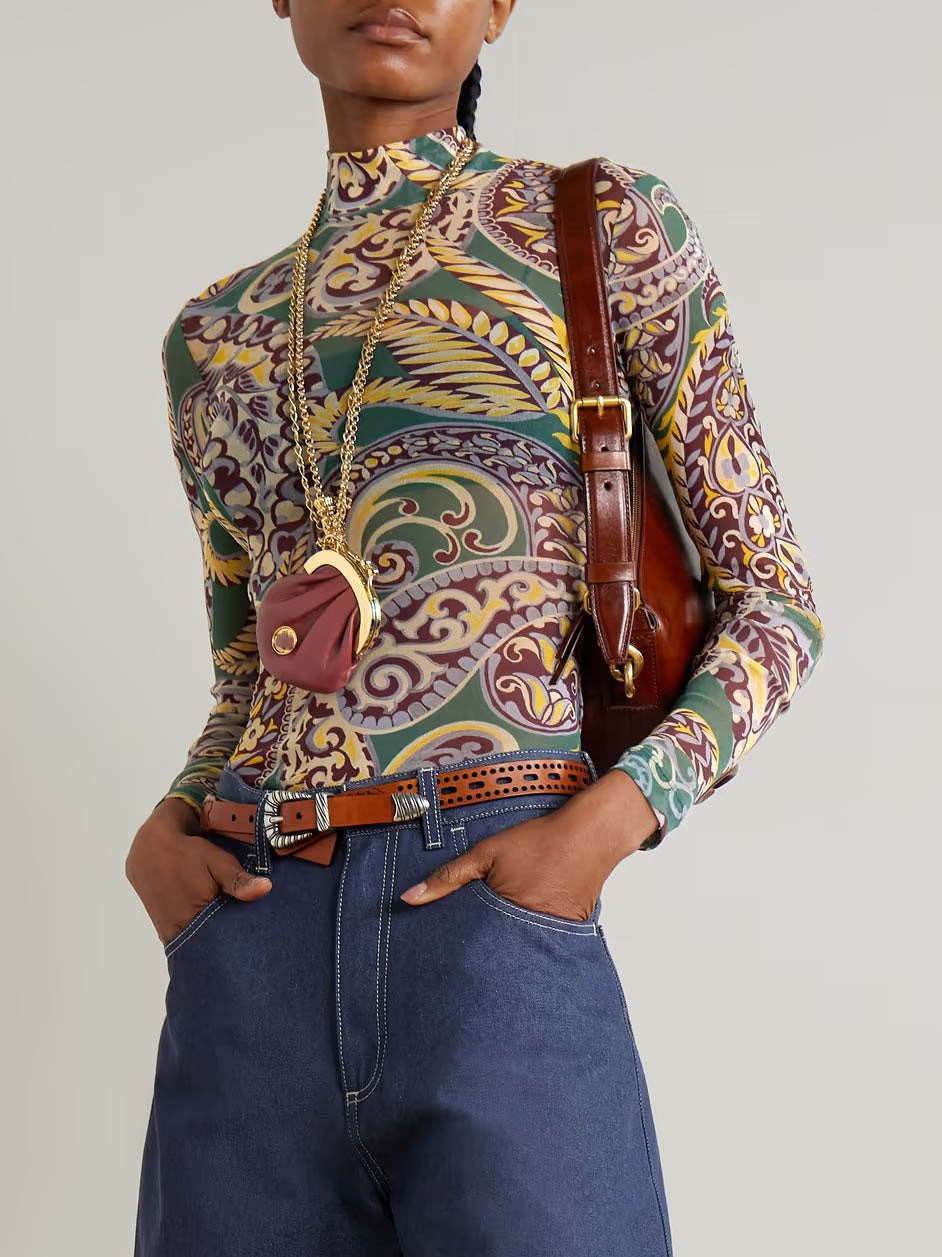 Elegant High-Waisted Wide-Leg Denim Pants