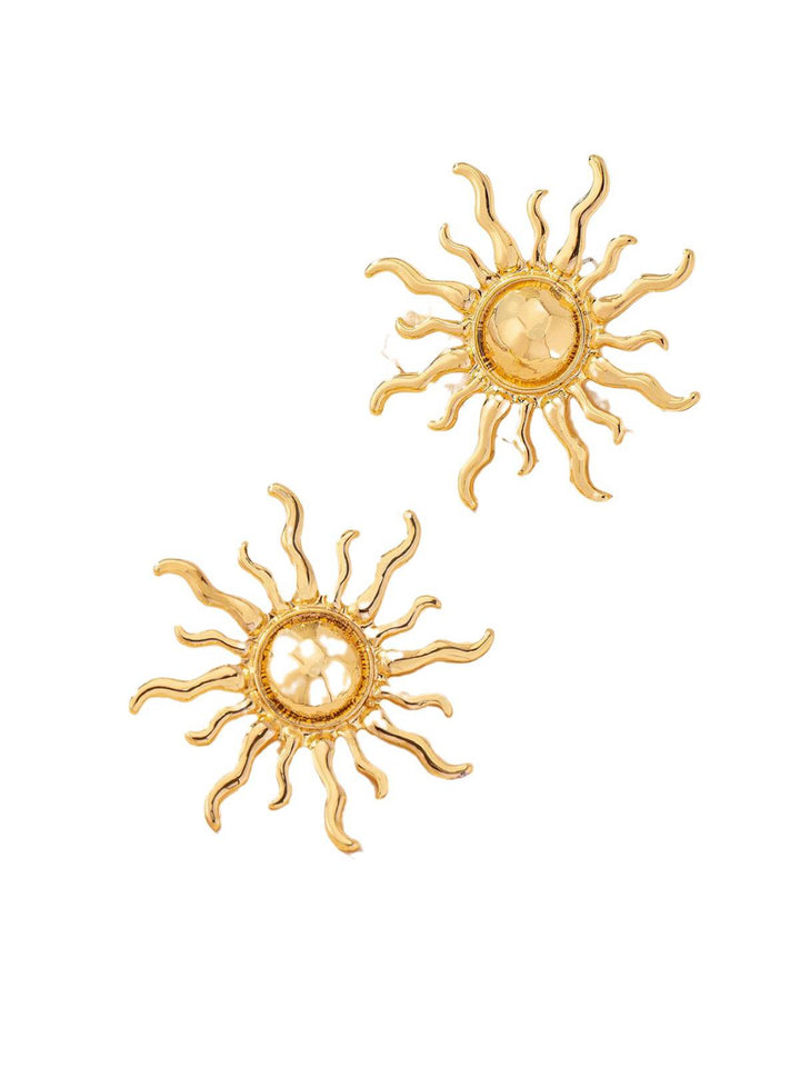 Vintage Sun Stud Earrings