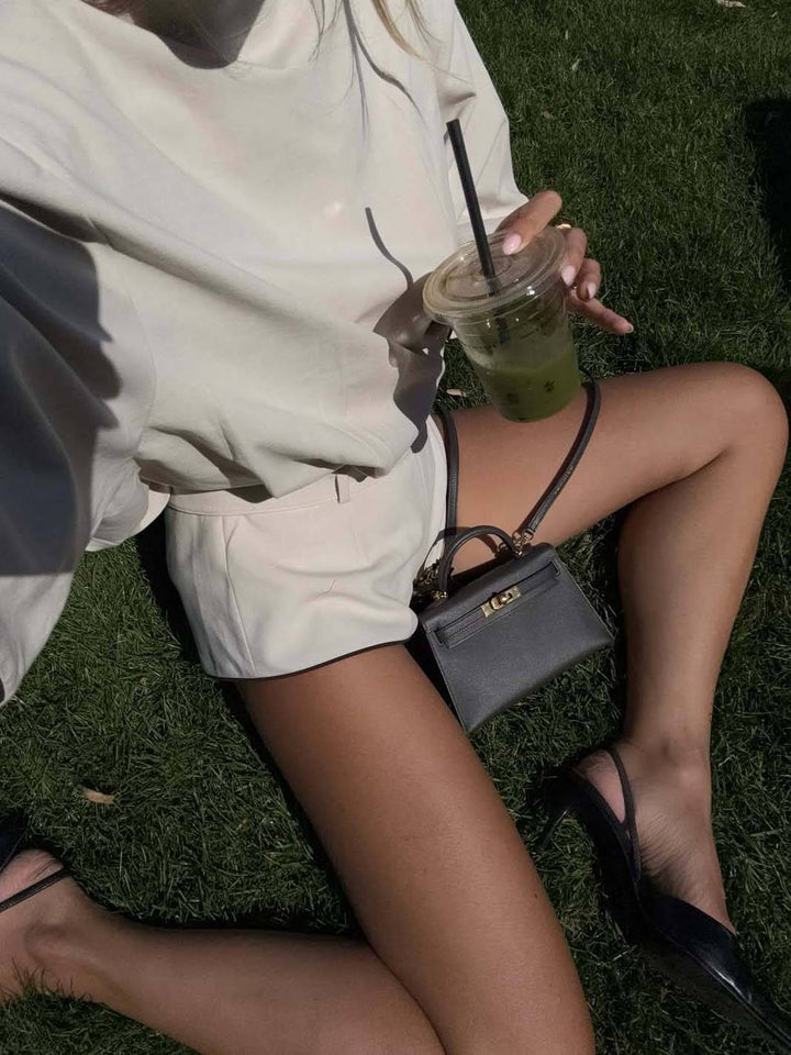 Minimalist Old Money Style Backless Short Jumpsuit