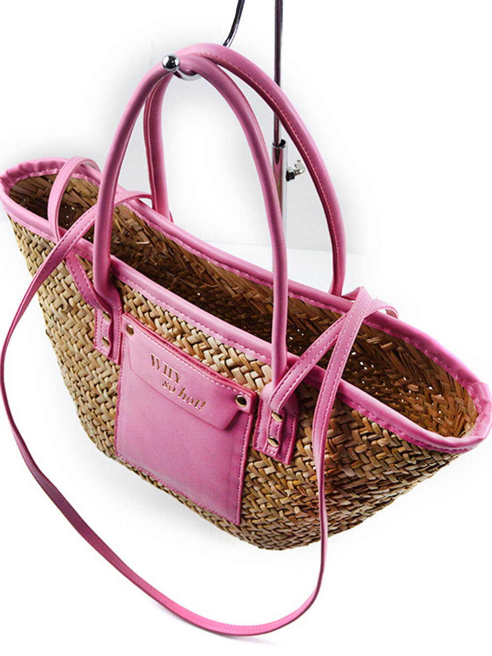 Fashionable One-Shoulder Handbag Straw Basket Bags