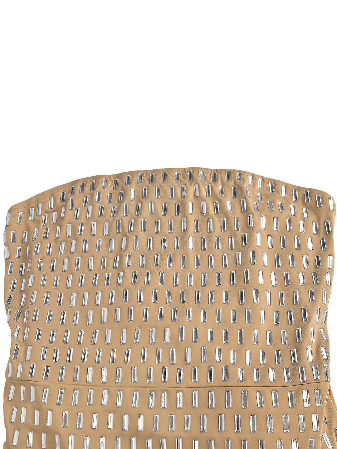 Shiny Tube Top Slim-Fit Maxi Dress