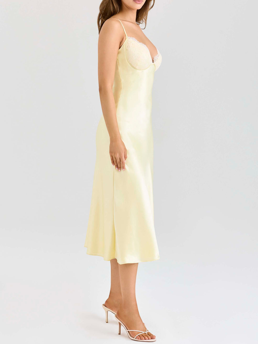 Sexy Lace Sling Midi Dress