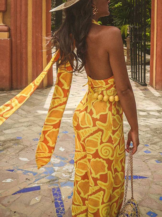 Multi-way Of Wear Printed Jumpsuit