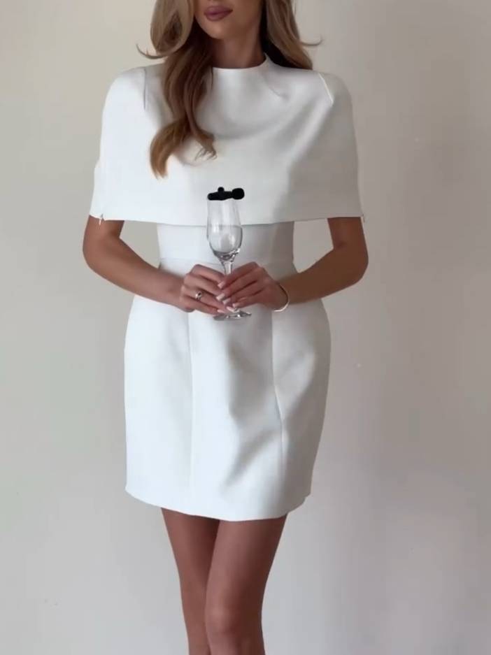 Shawl Design Mini Dress