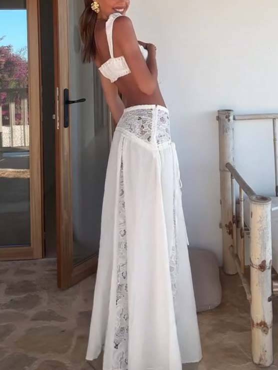 Lace Camisole And Skirt Suit-Skirt