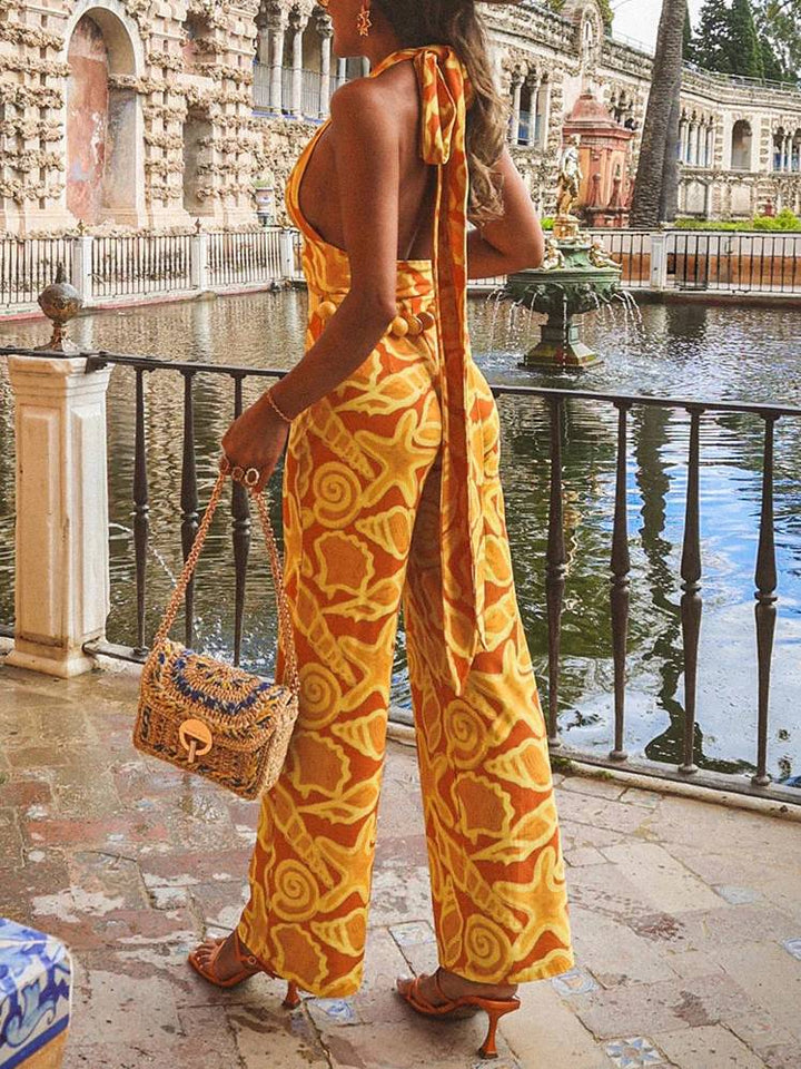 Multi-way Of Wear Printed Jumpsuit