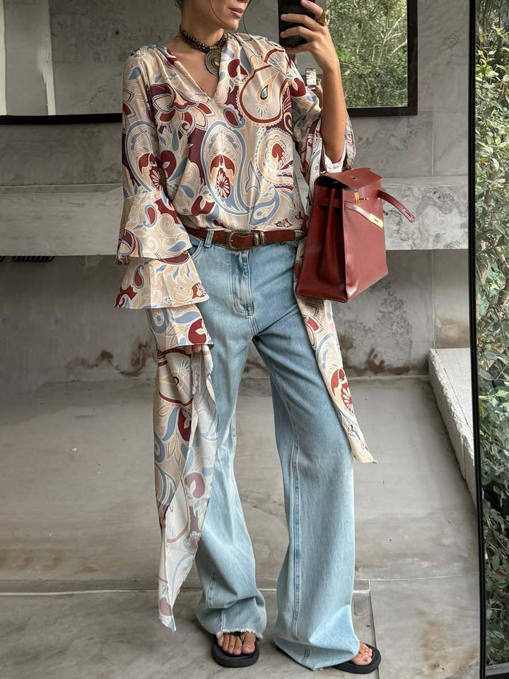Casual Oversized White Button-Up Shirt