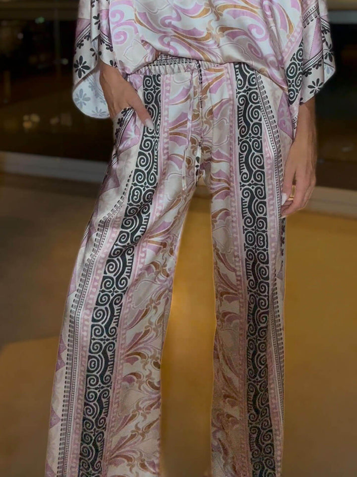 Exquisite Colorful Printed Loose Oversized Shirt