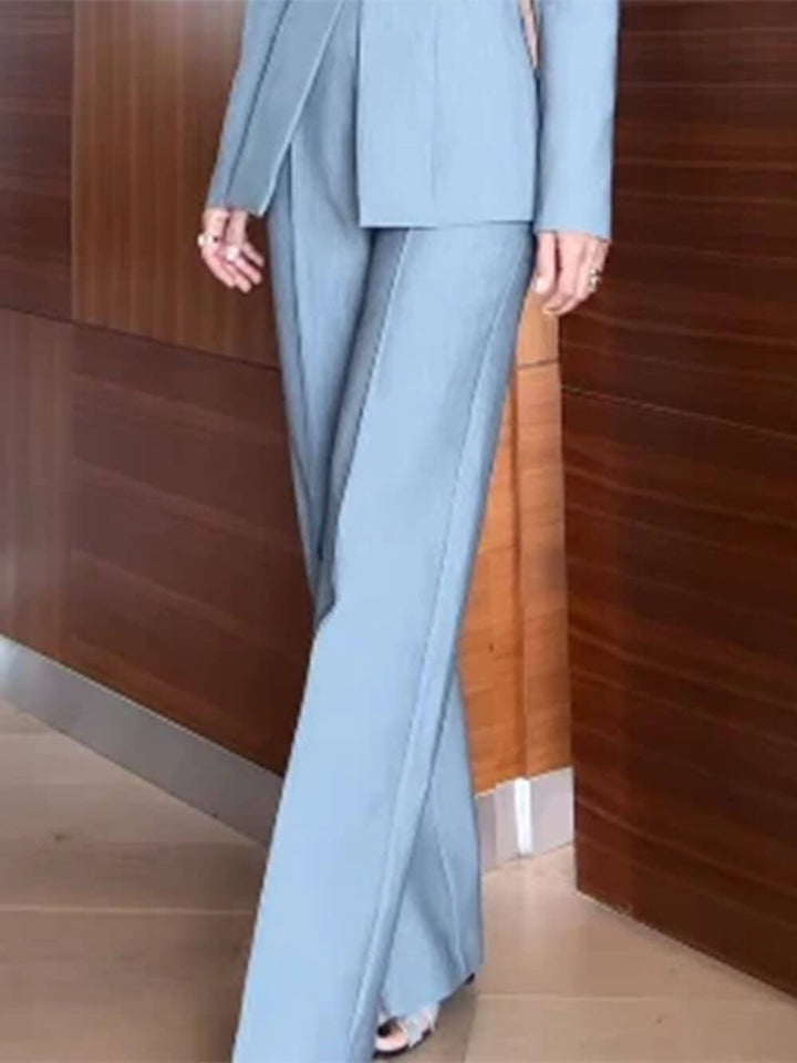 Delicate Button-Detail V-Neck Blazer