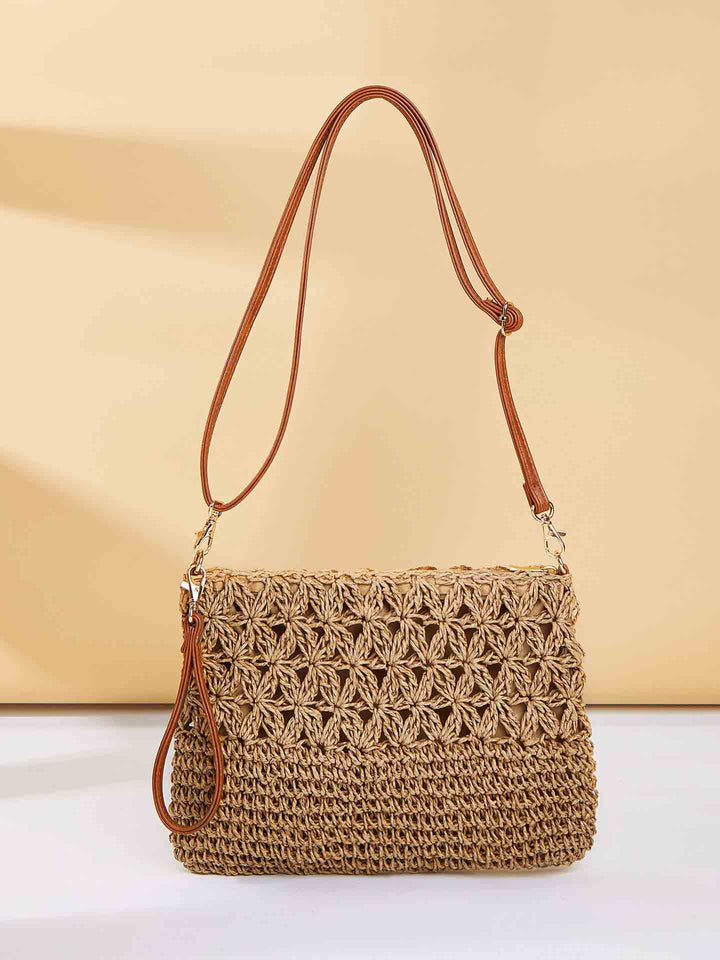 Simple Artistic Straw Beach Tote