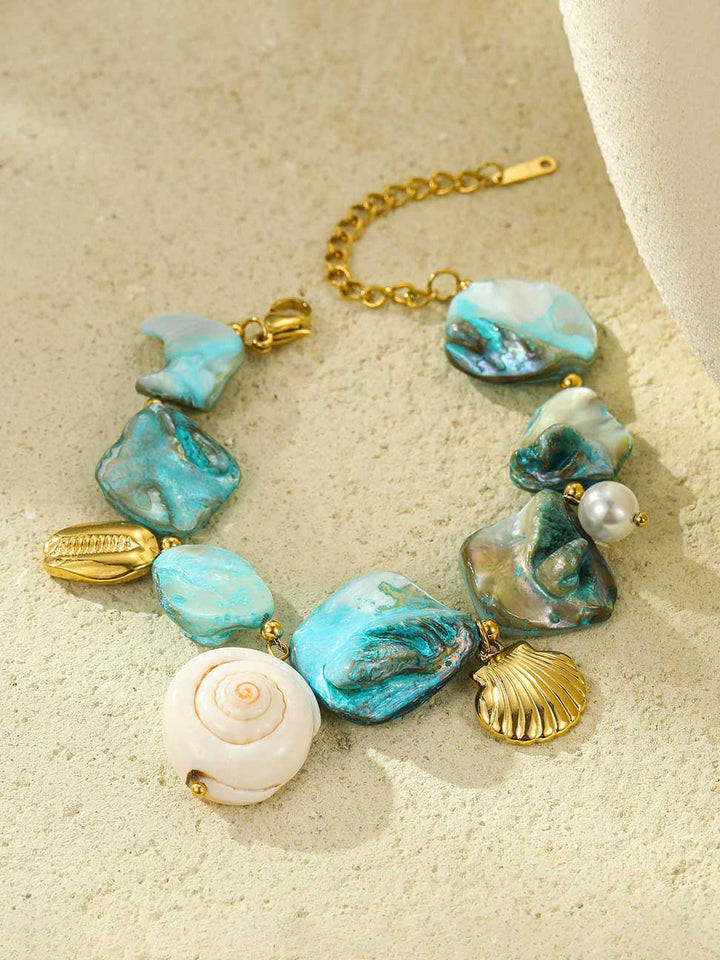 Beach Style Shell Pearl Bracelet