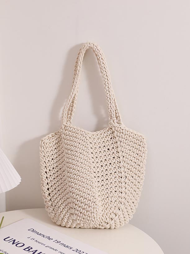 Bolsa de praia tecida para férias