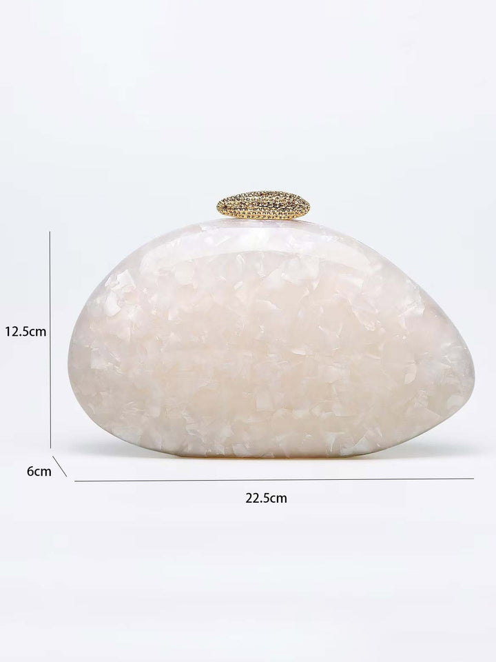 Fashionable Special-shaped Shell Acrylic Wedding Bag