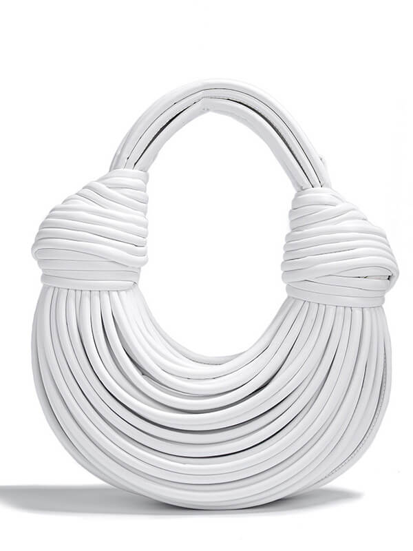 Flettet Knotted Dumpling Cloud Crossbody-taske