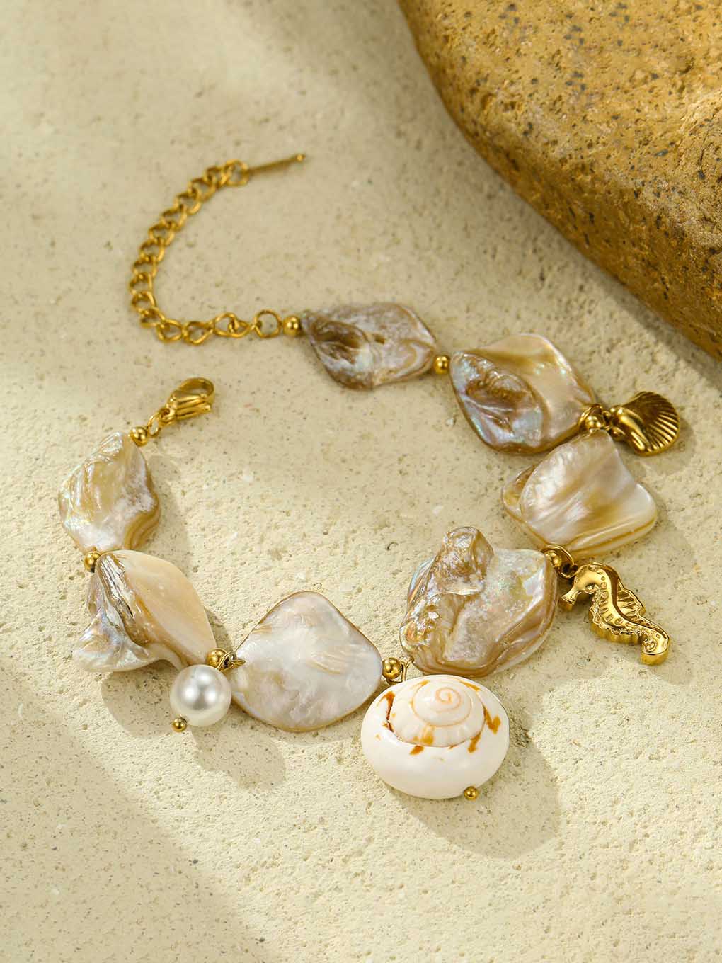 Beach Style Shell Pearl Bracelet