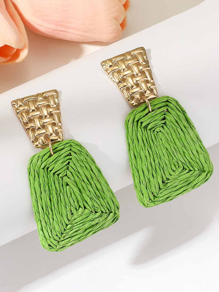 Fashion Retro Braided Exaggerated Earrings