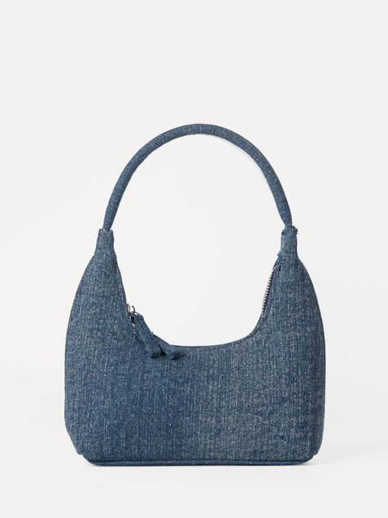 Mode niche håndholdt denim dumpling taske