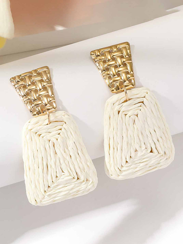 Fashion Retro Braided Exaggerated Earrings