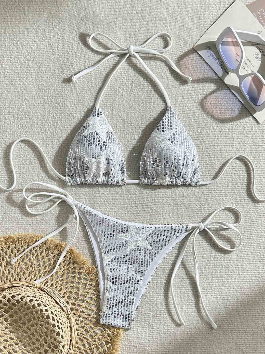 Sexy Star Sequin Bikini Swimsuit Set