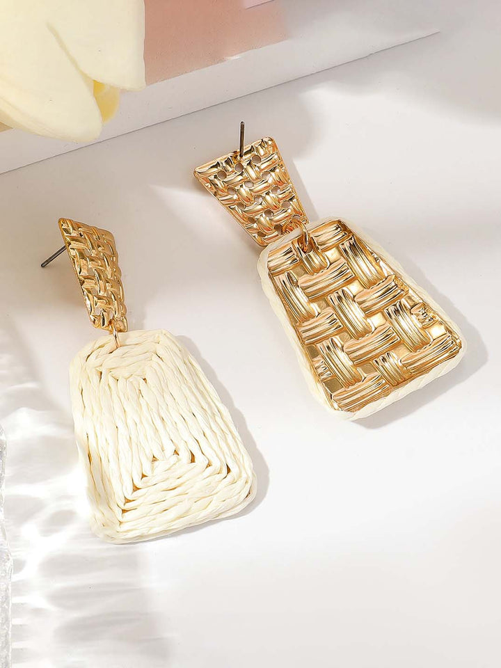 Fashion Retro Braided Exaggerated Earrings