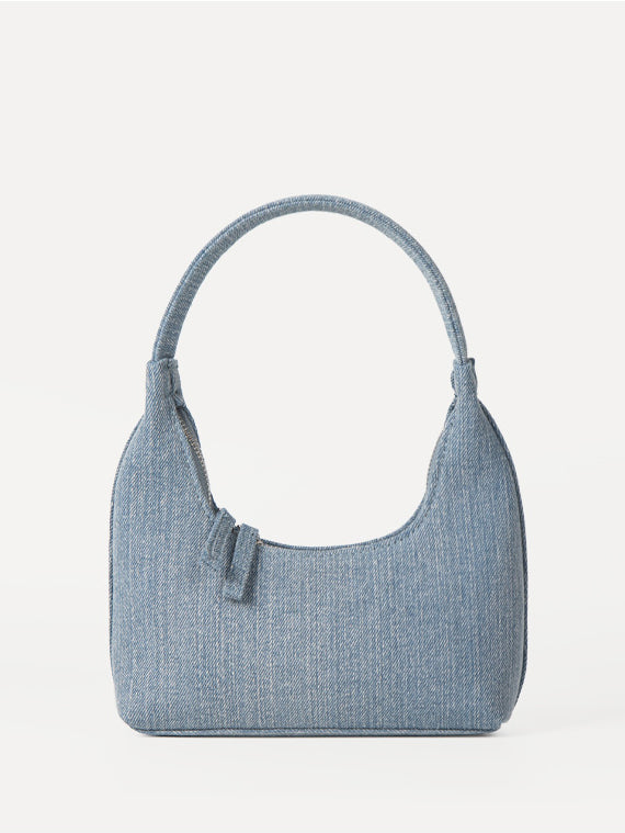 Mode niche håndholdt denim dumpling taske