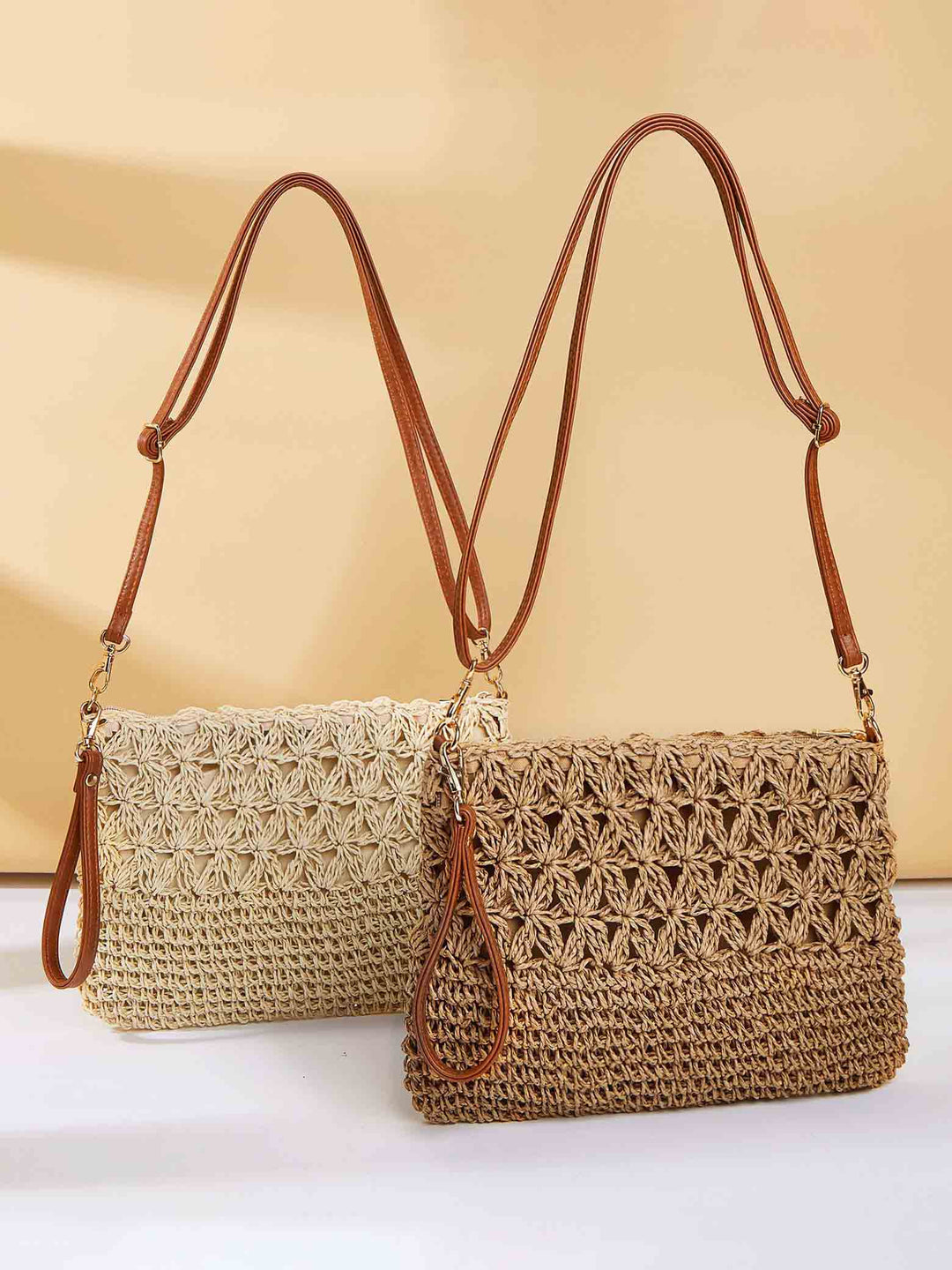 Simple Artistic Straw Beach Tote