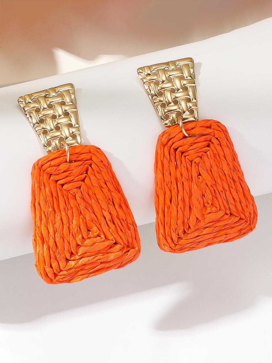 Fashion Retro Braided Exaggerated Earrings