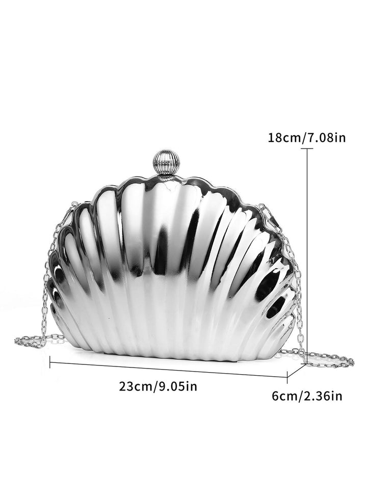 Metal Shell Clutch Party Evening Bag