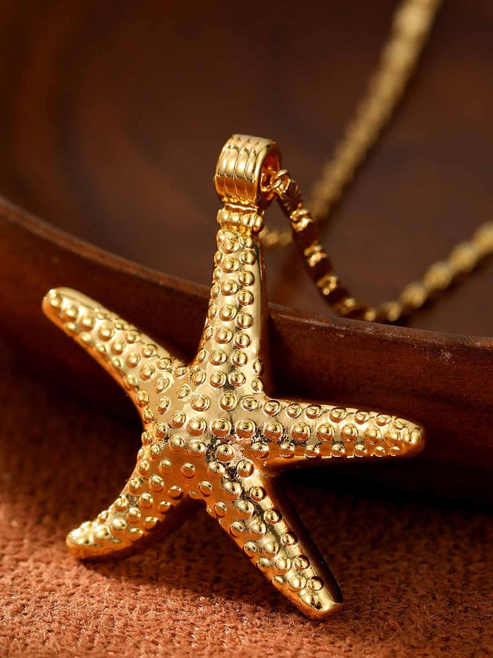 Simple Starfish Ocean Pendant Necklace