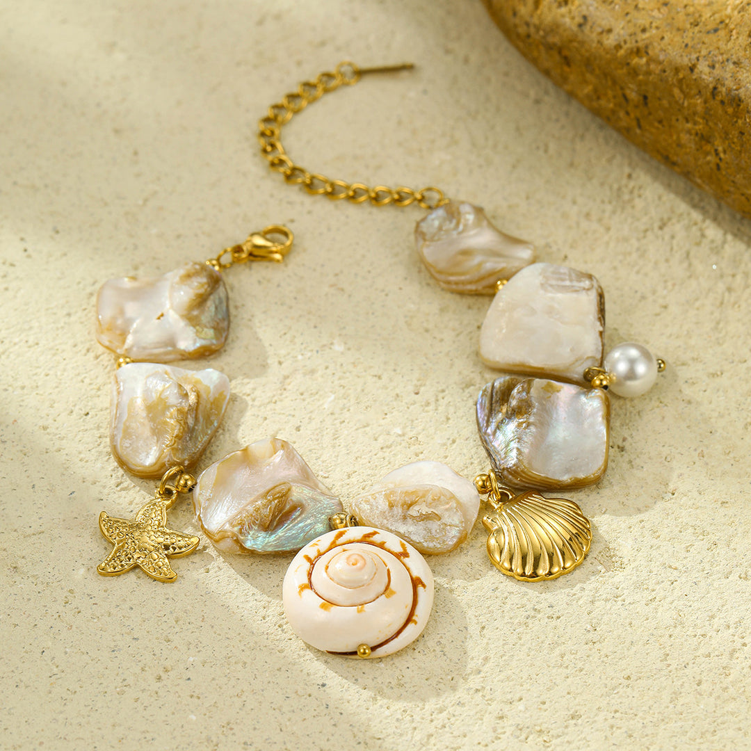 Beach Style Shell Pearl Bracelet