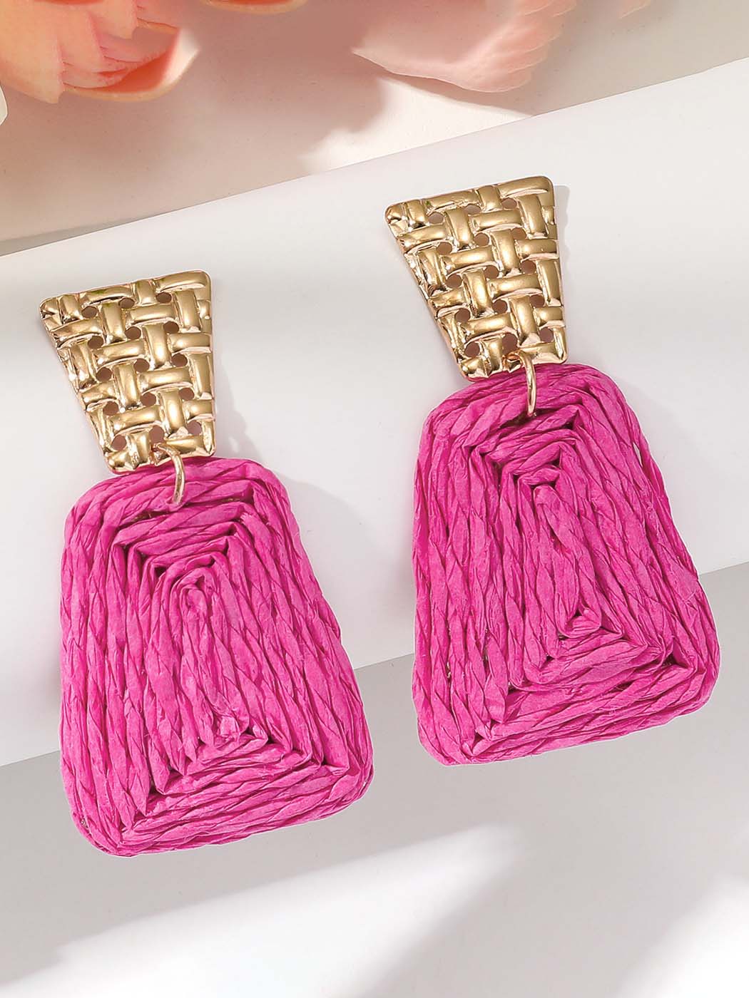 Fashion Retro Braided Exaggerated Earrings