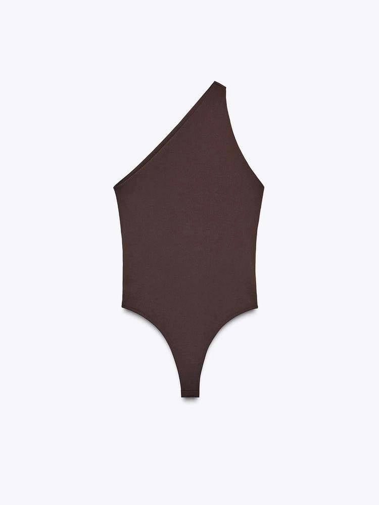 Oblique Collar Off-shoulder bodysuits And Side Slits Wide Leg Pants Suit- Pants