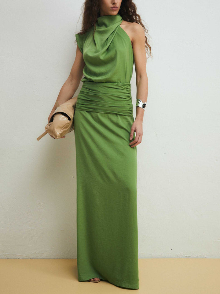 Unique Elegant Irregular Neckline Tank Top