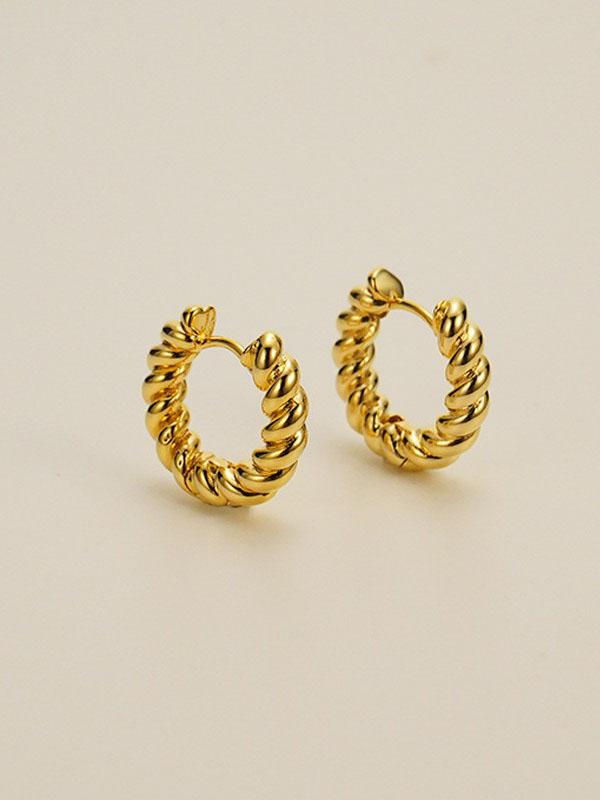 Twisted U-shaped Earrings