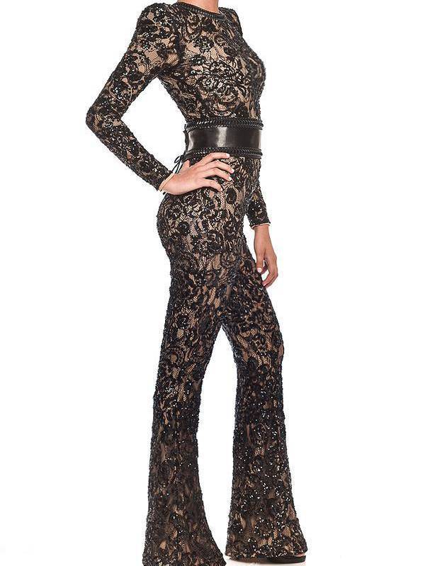 Lace Slim-Fit Jumpsuit