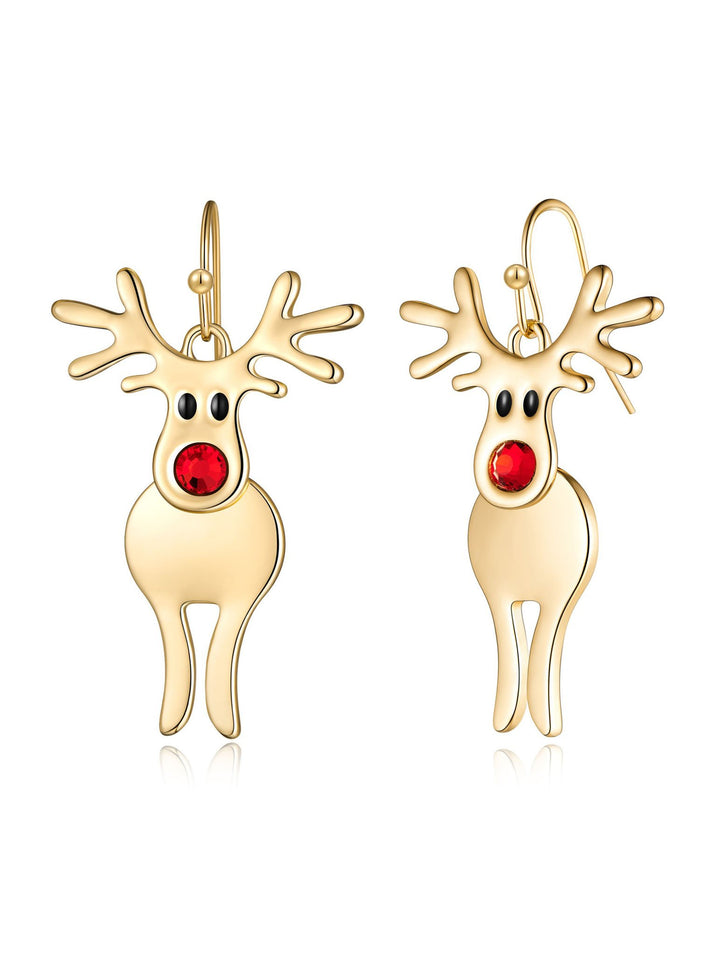 Boucles d'oreilles élan de Noël