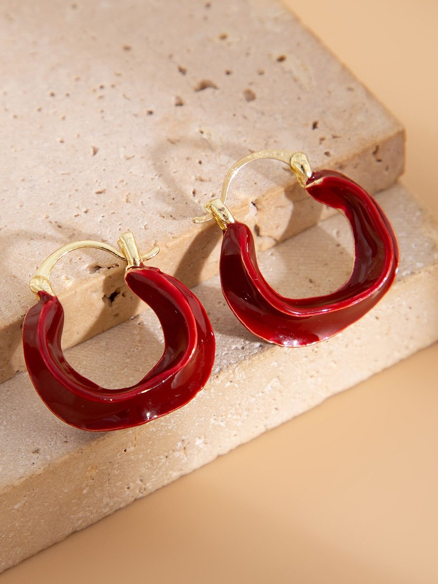 Fashionable Geometric Twist Earrings