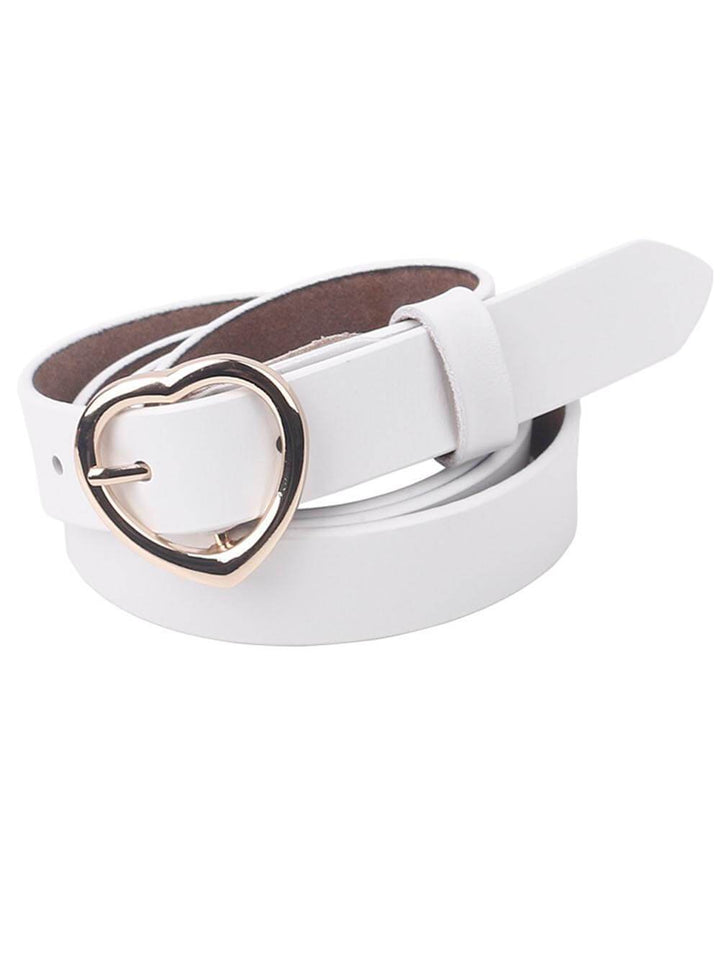 Fashionable Feart-Shaped Buckle Belt