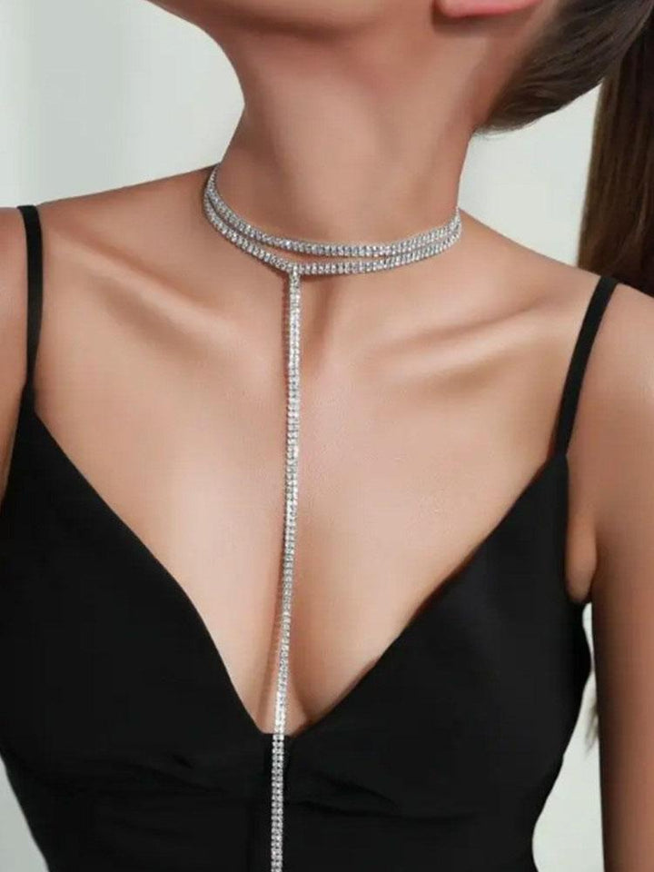 Collier double couche à la mode