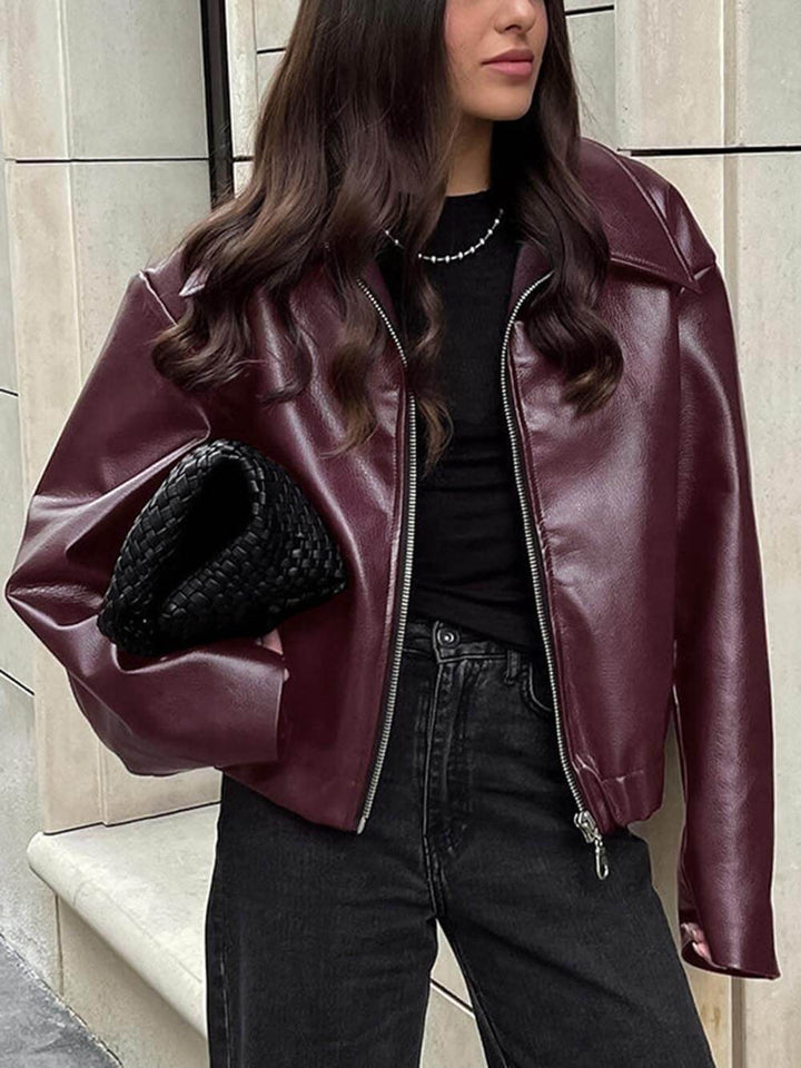 Loose Leather Motorcycle Jacket