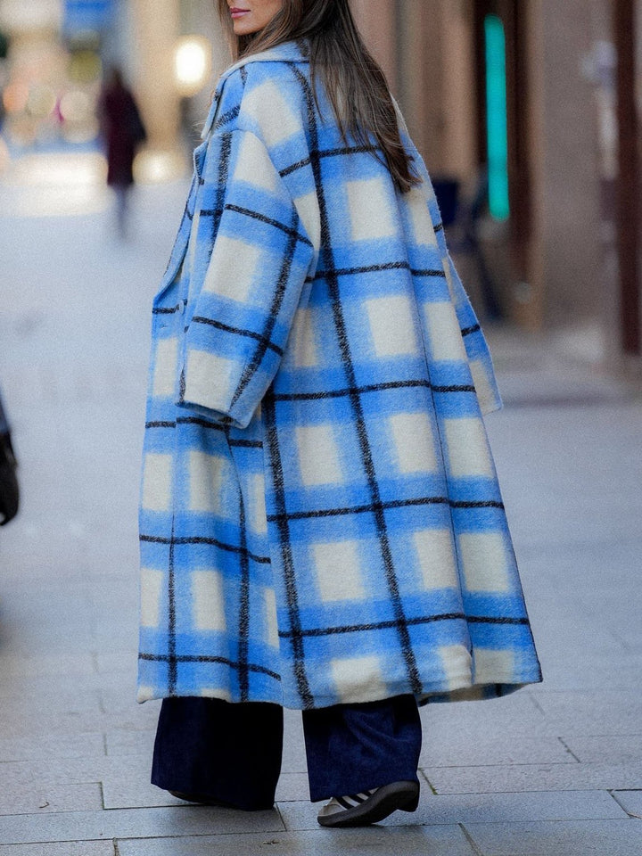 Modern Classic Plaid Coat