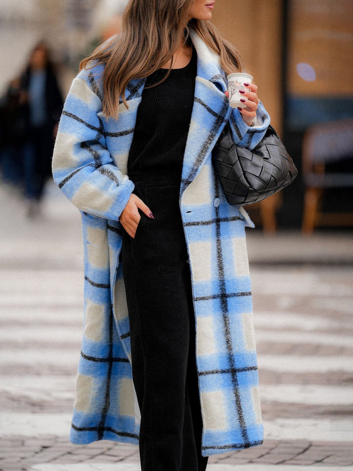 Modern Classic Plaid Coat