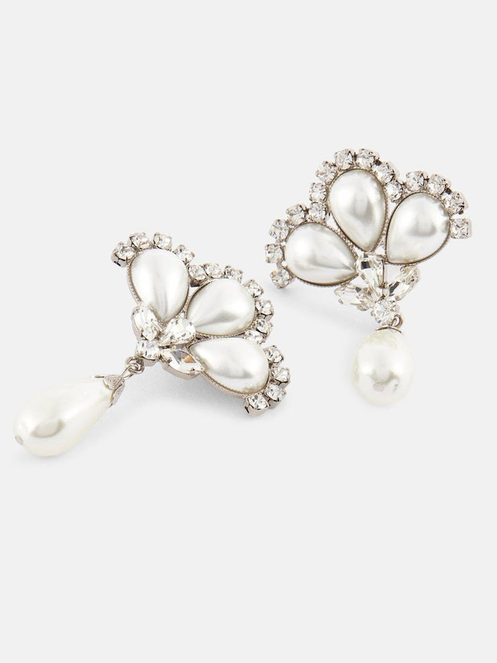 Boucles d'oreilles en perles en forme d'éventail de fleurs personnalisées