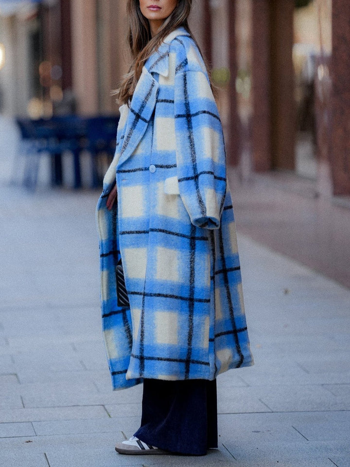 Modern Classic Plaid Coat